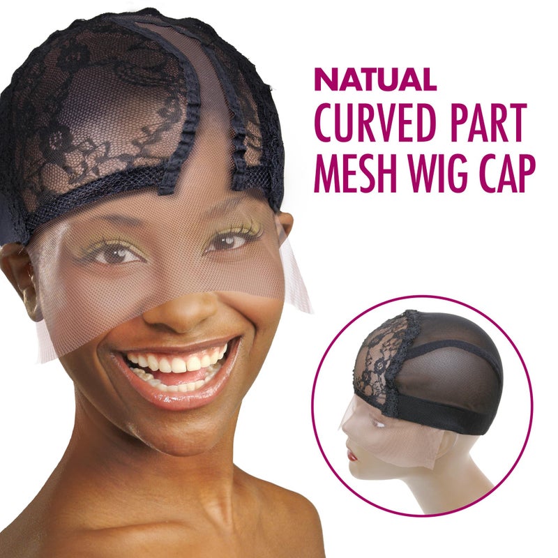 دونا قبعة شعر مستعار شبكية من دونا، بتصميم منحني طبيعي، وجزء علوي على شكل حرف U، مناسبة للنساء، من إكسسوارات الشعر الأساسية وقبعة النوم، قطعة واحدة. - Image 3